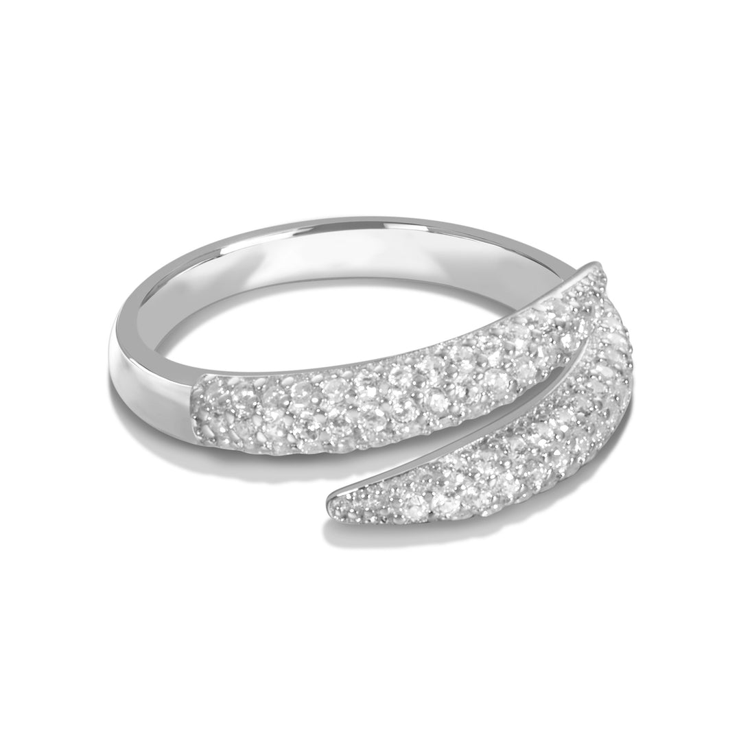 Ebru Pave Bypass Ring