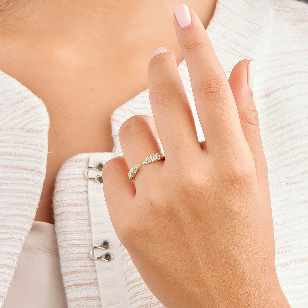 Olca Pave Open Ring