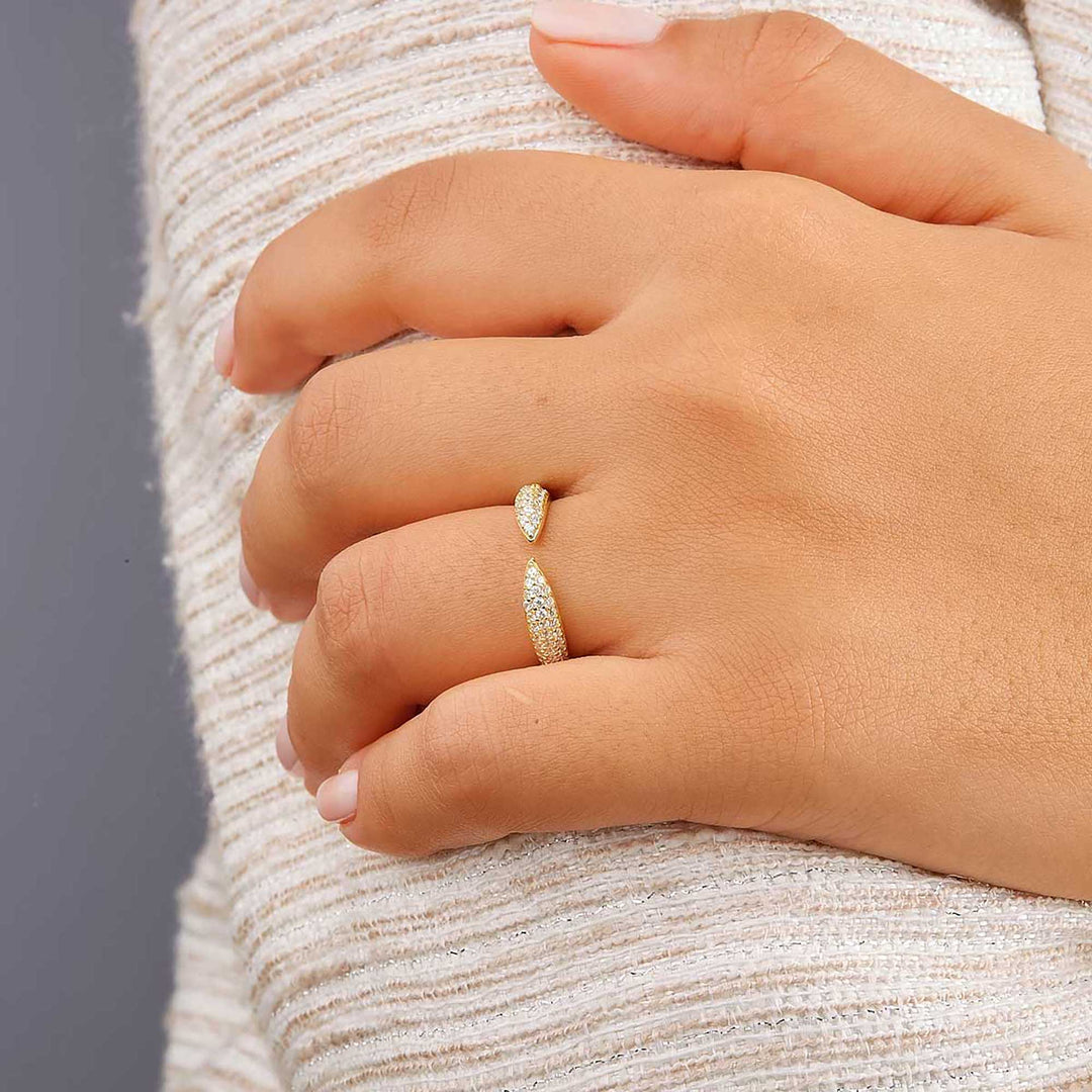 Olca Pave Open Ring