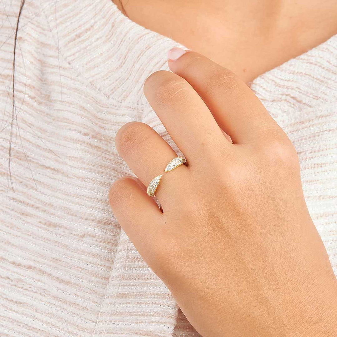 Olca Pave Open Ring
