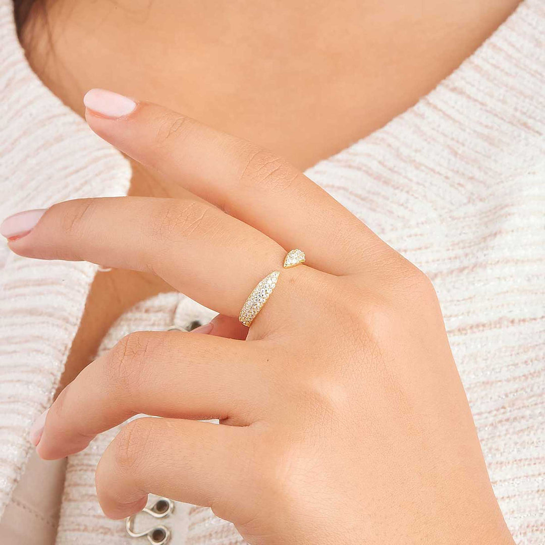 Olca Pave Open Ring