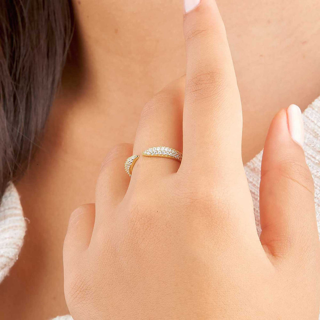 Olca Pave Open Ring
