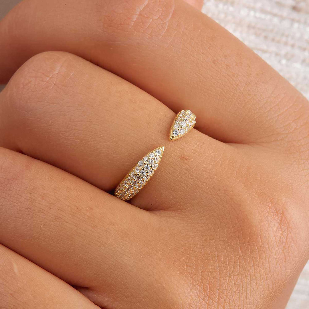 Olca Pave Open Ring
