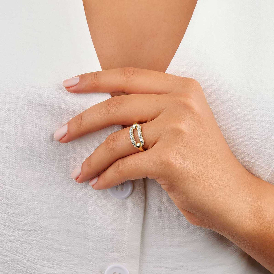 Rachel Paperclip Ring