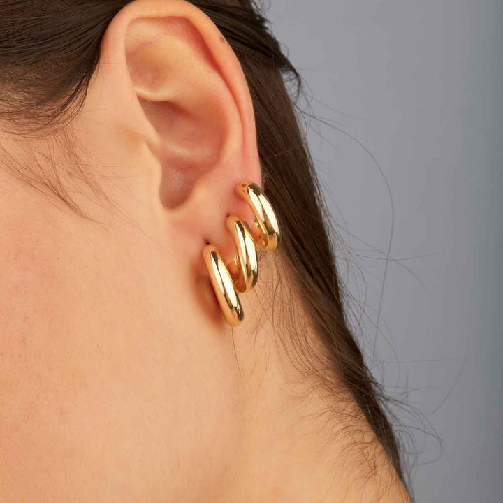 Patty Open Hoop Earrings -3 sized set