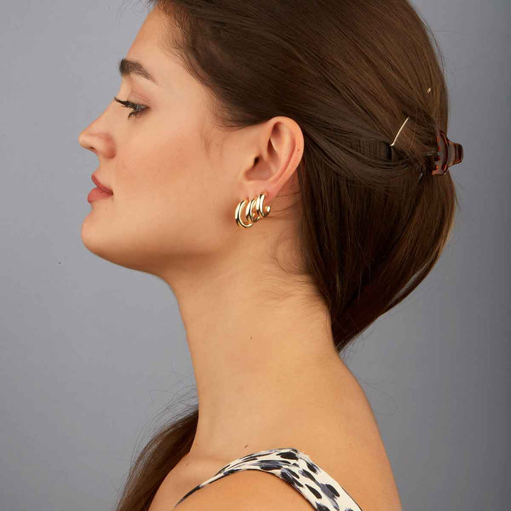 Patty Open Hoop Earrings -3 sized set