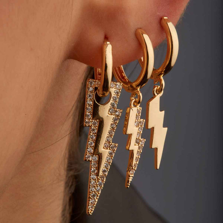 Blitz Dangling Huggie Earrings