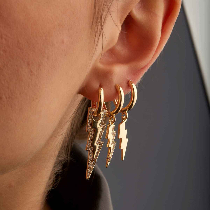 Blitz Dangling Huggie Earrings