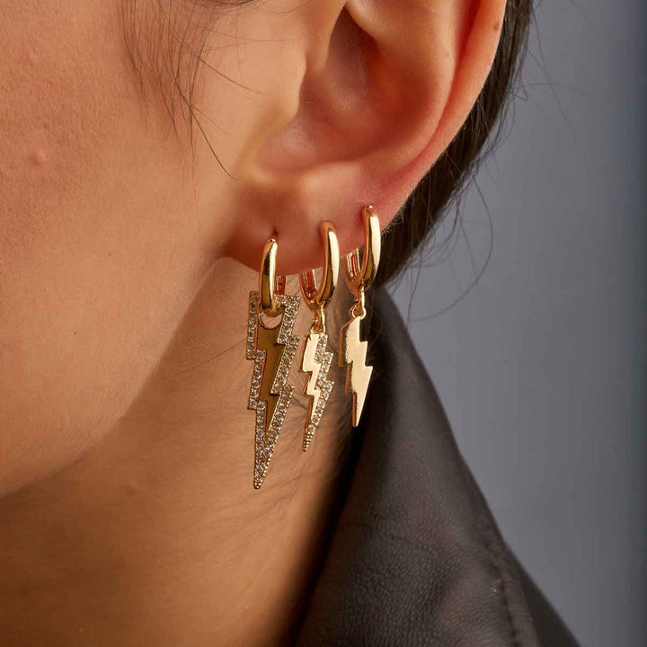 Blitz Dangling Huggie Earrings