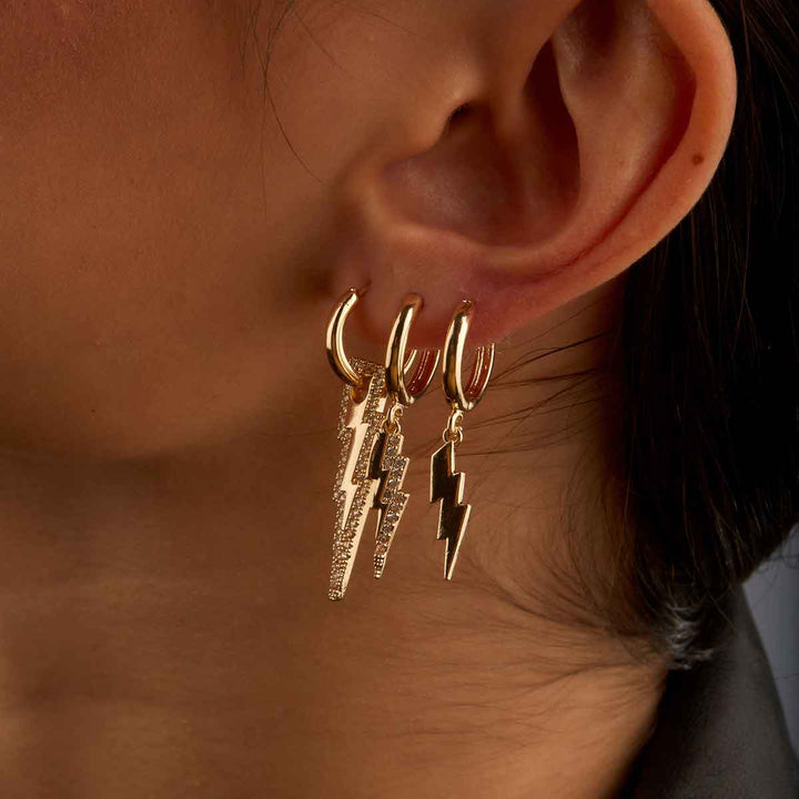 Blitz Dangling Huggie Earrings