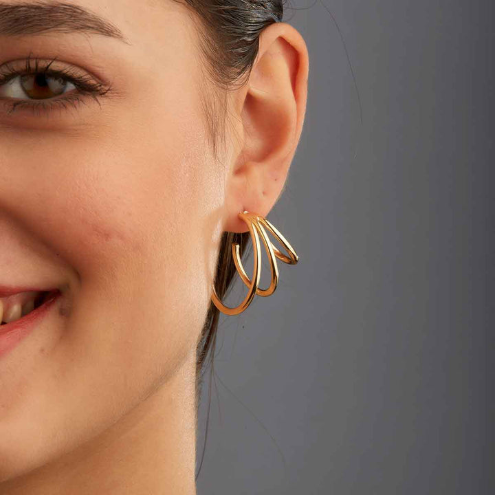 Molly Triple Big Hoop Earrings