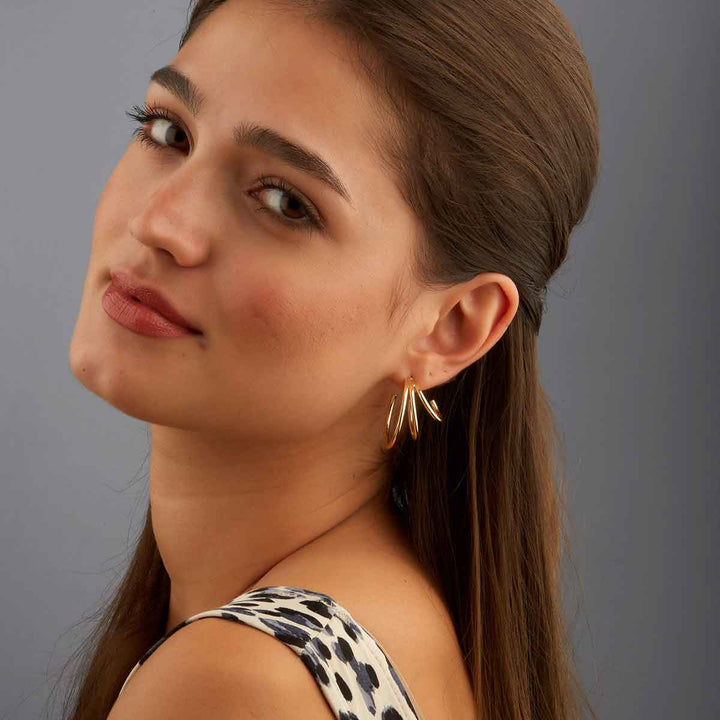 Molly Triple Big Hoop Earrings