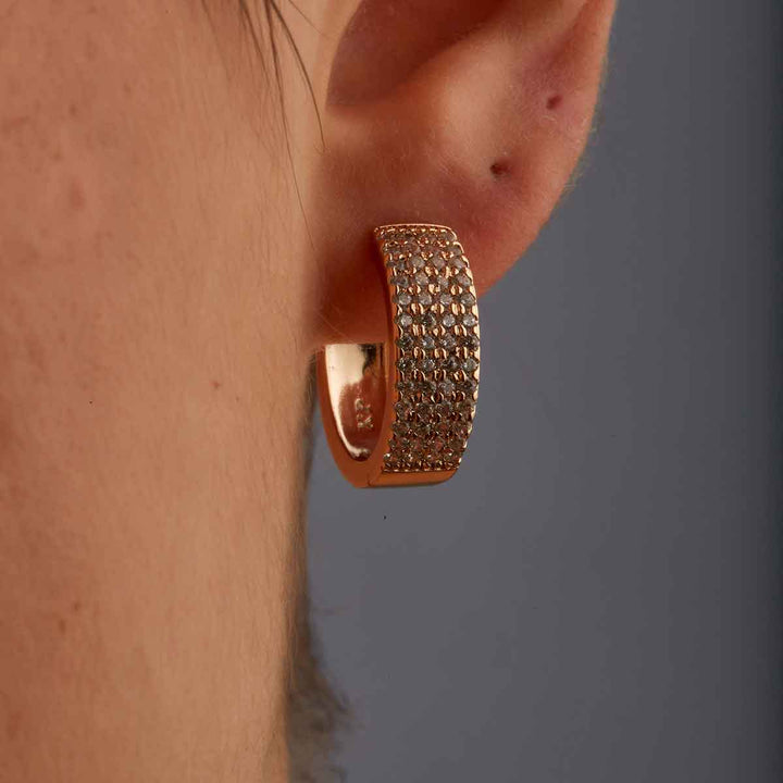 Kea Quadruple Row Hoop Earrings
