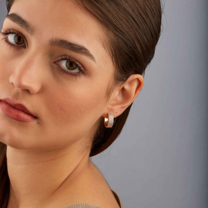Kea Quadruple Row Hoop Earrings