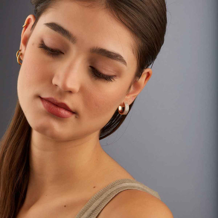 Kea Quadruple Row Hoop Earrings