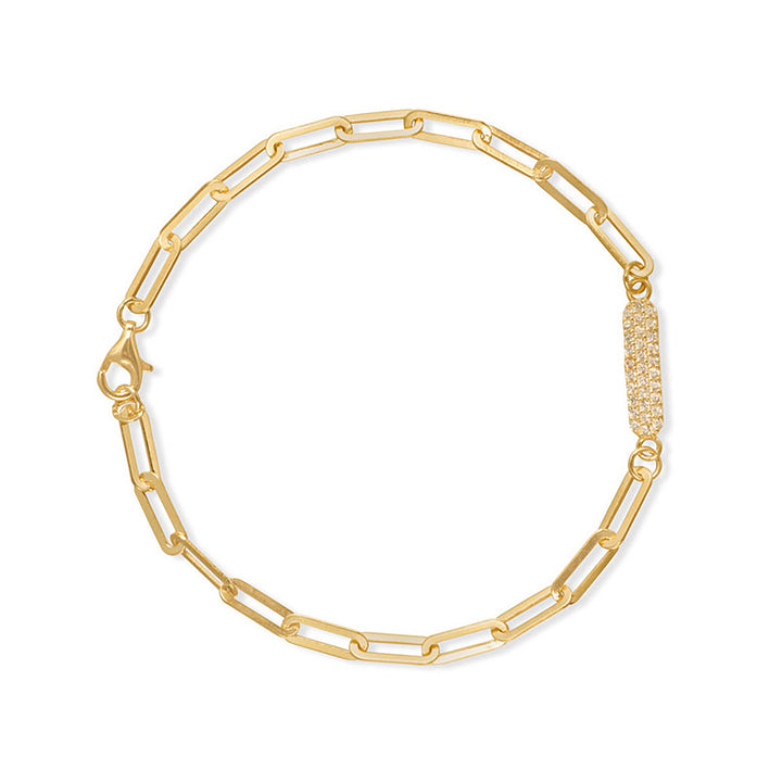 Briella Pave Row Bar Paperclip
