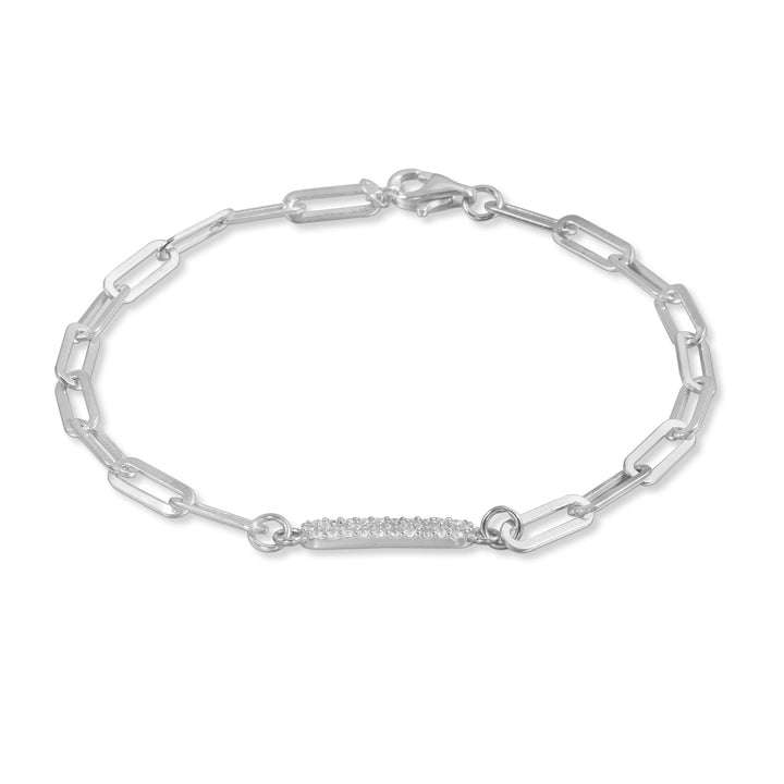 Briella Pave Row Bar Paperclip