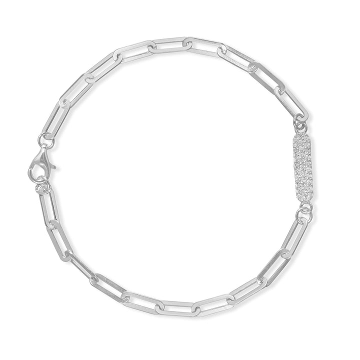 Briella Pave Row Bar Paperclip