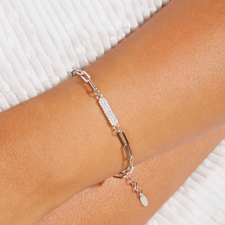 Briella Pave Row Bar Paperclip