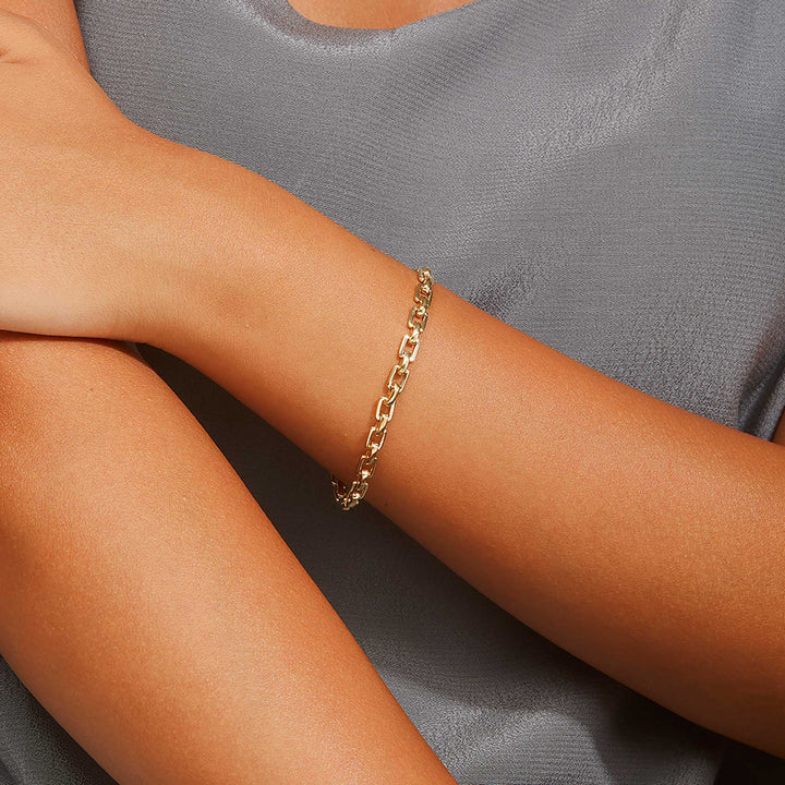 Maya Fancy Square Chain Bracelet