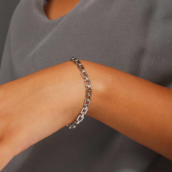 Maya Fancy Square Chain Bracelet
