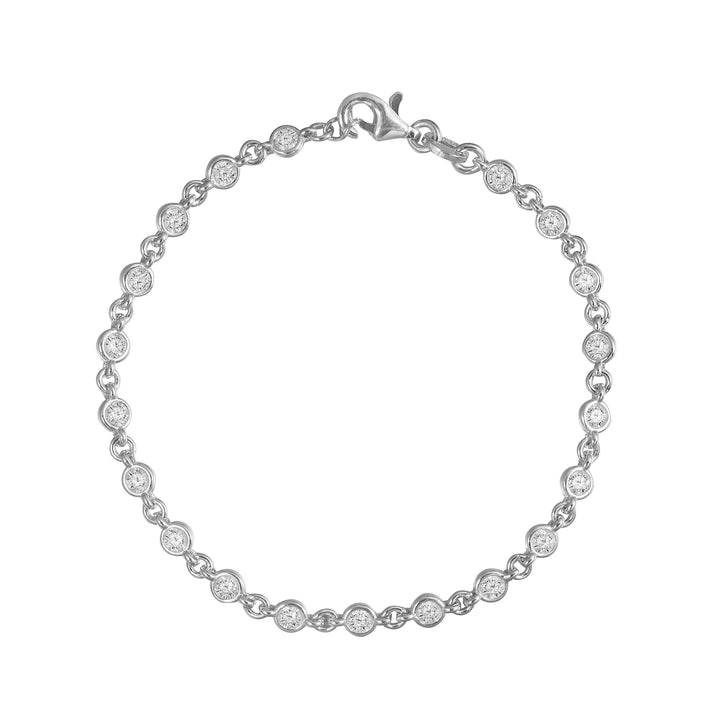 Mina CZ Diamond Station Bracelet