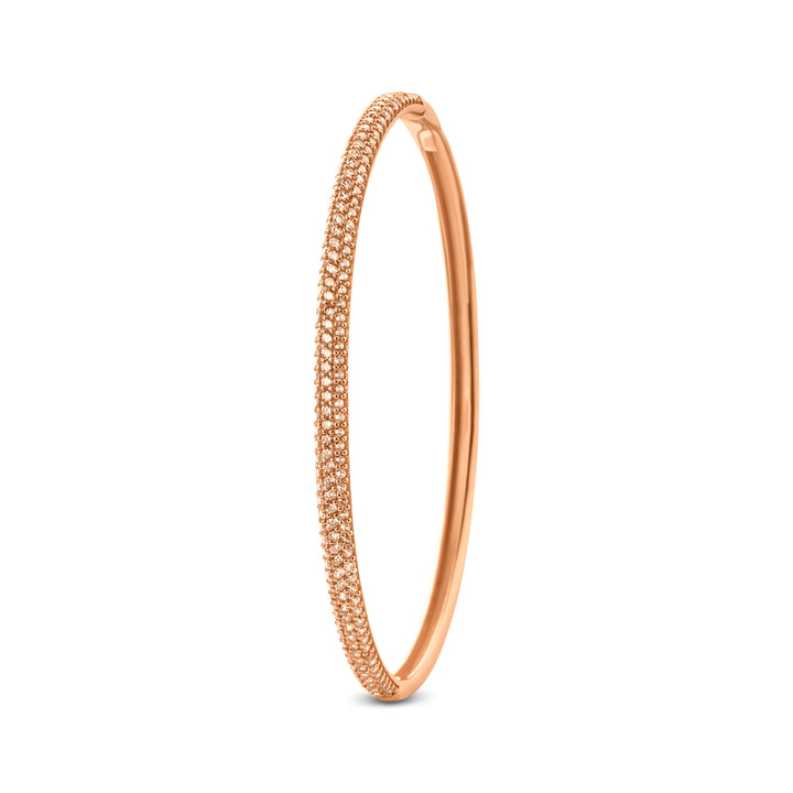 Sunshine Pave Bangle Bracelet - Champaigne