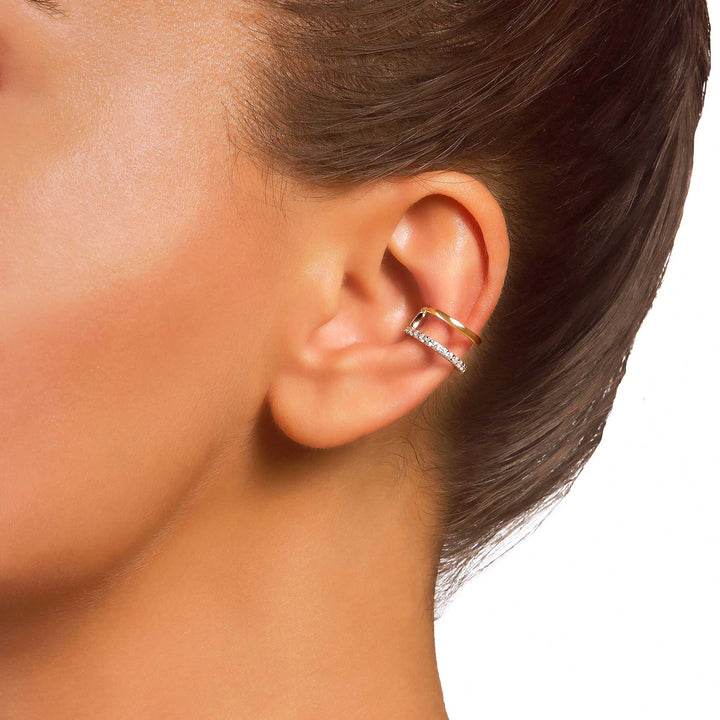 Chiara İki Sıralı Deliksiz Kulak Kelepçesi