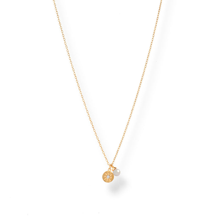 Tatum Mini Pearl Double Pendant Necklace