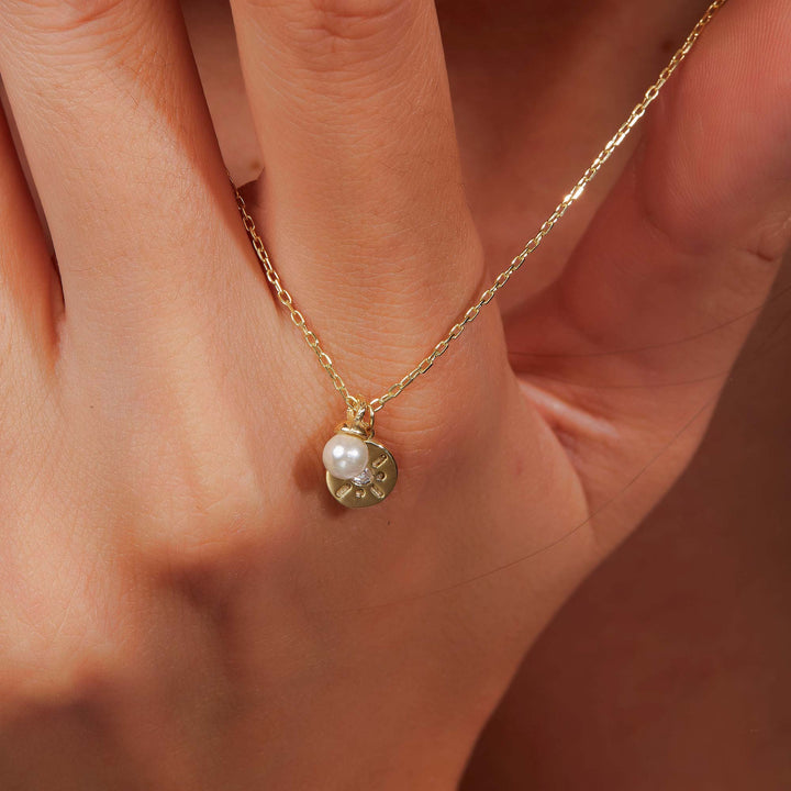 Tatum Mini Pearl Double Pendant Necklace