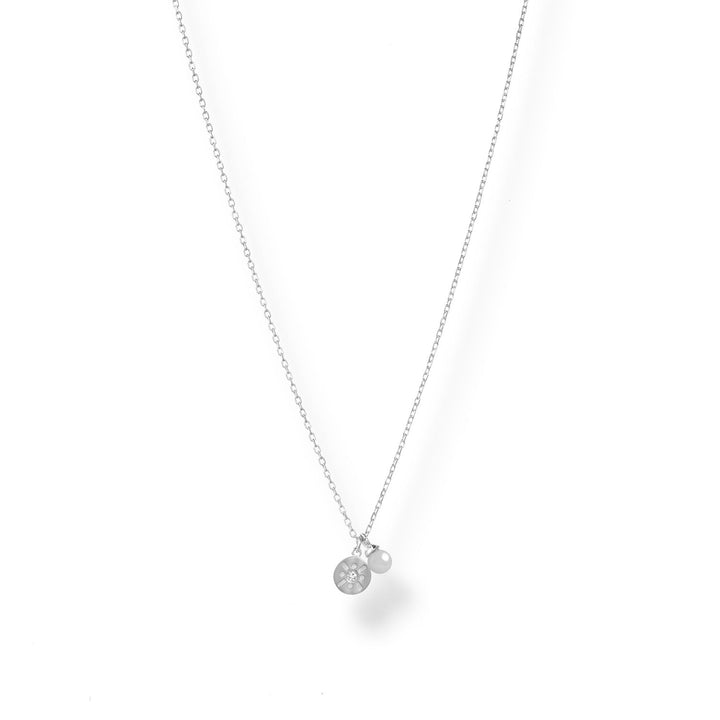 Tatum Mini Pearl Double Pendant Necklace