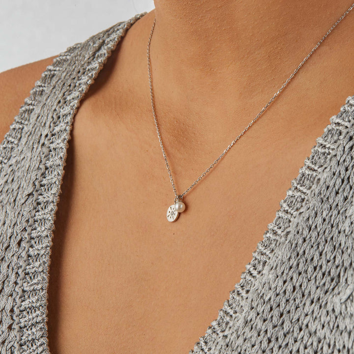 Tatum Mini Pearl Double Pendant Necklace