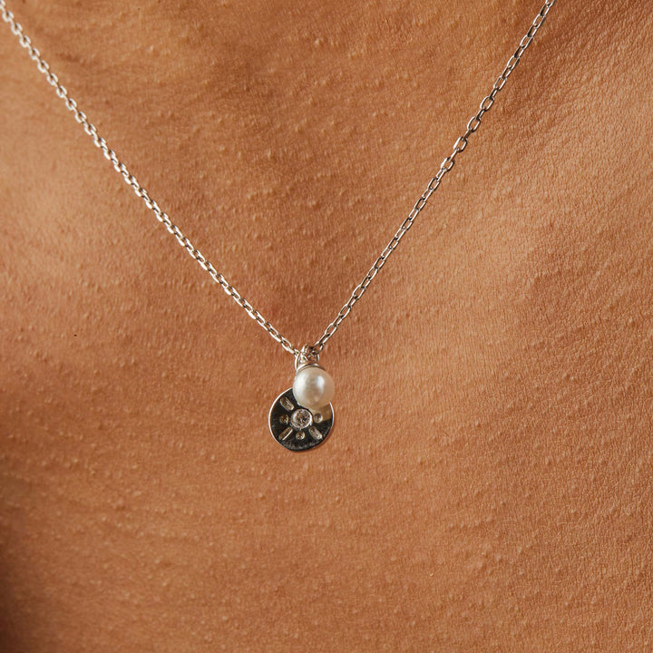 Tatum Mini Pearl Double Pendant Necklace