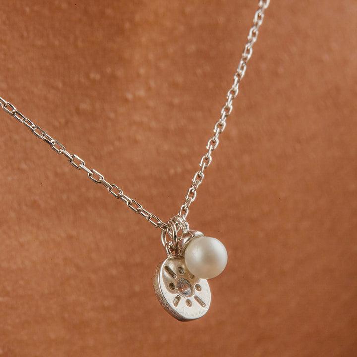 Tatum Mini Pearl Double Pendant Necklace