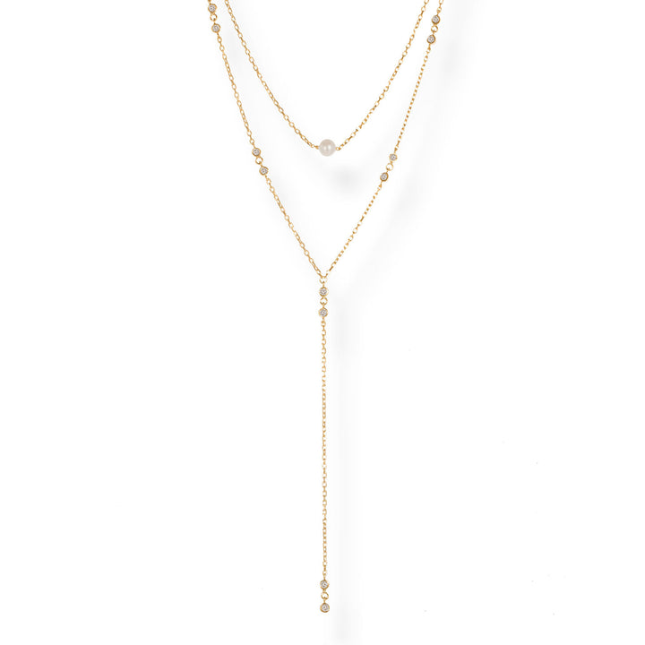 Selen Layered Lariat Chain