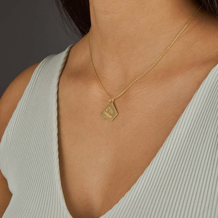 Biscuit Pendant Necklace