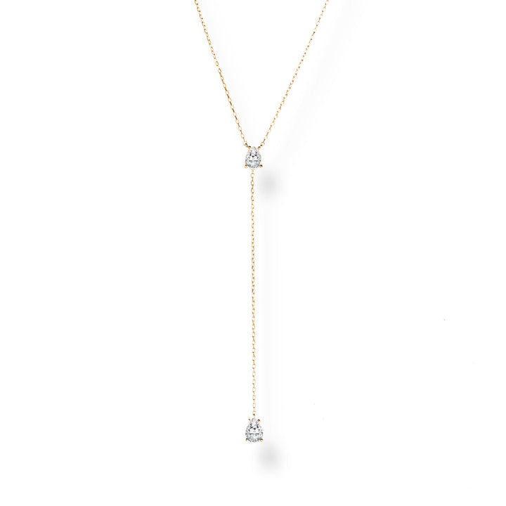 Arzu Pearl Pendant Lariat Necklace