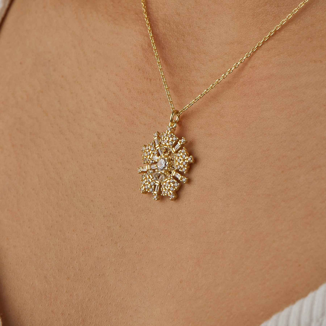 Begonia Diamond Necklace (CZ)