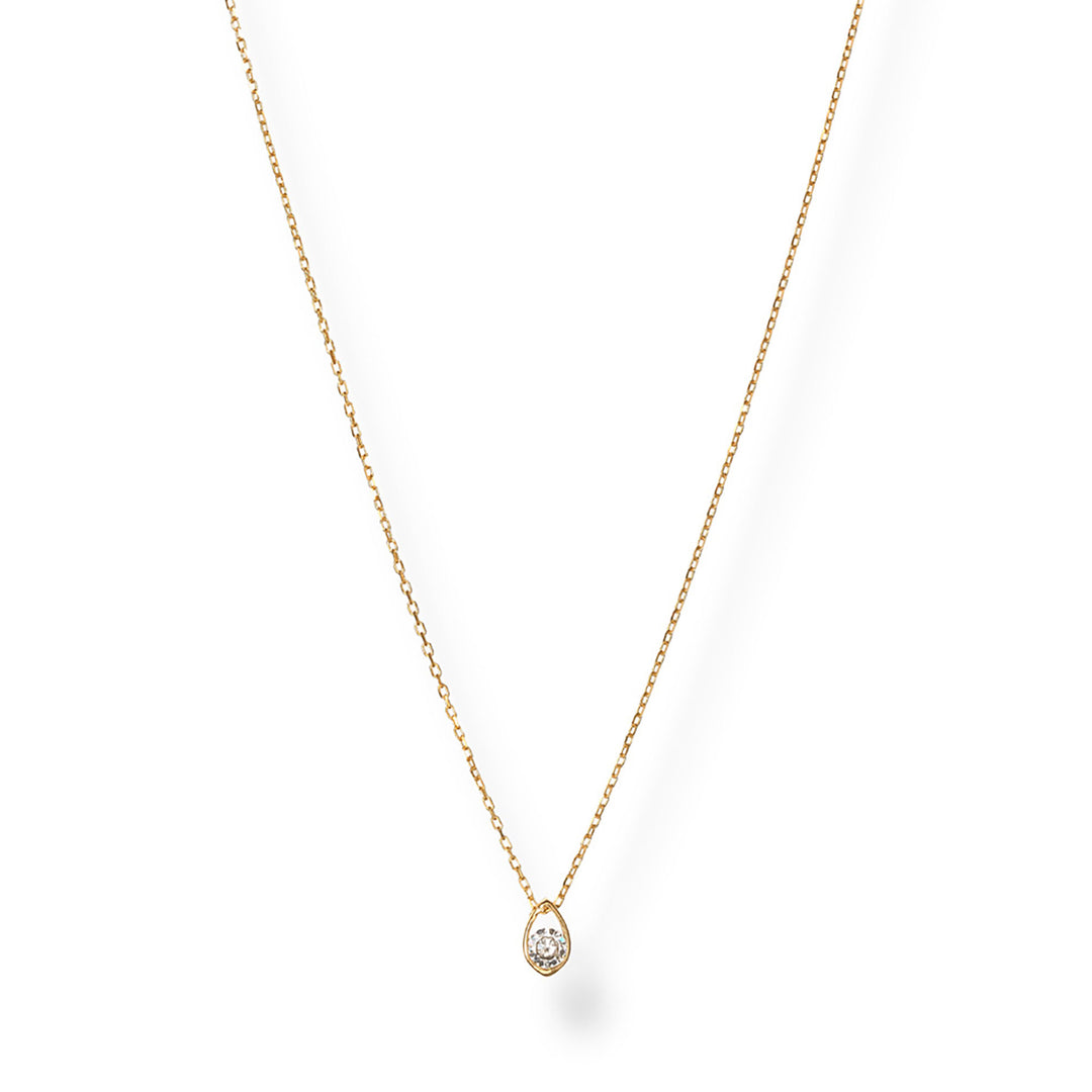Paril Pear Shape Diamond Pendant Necklace