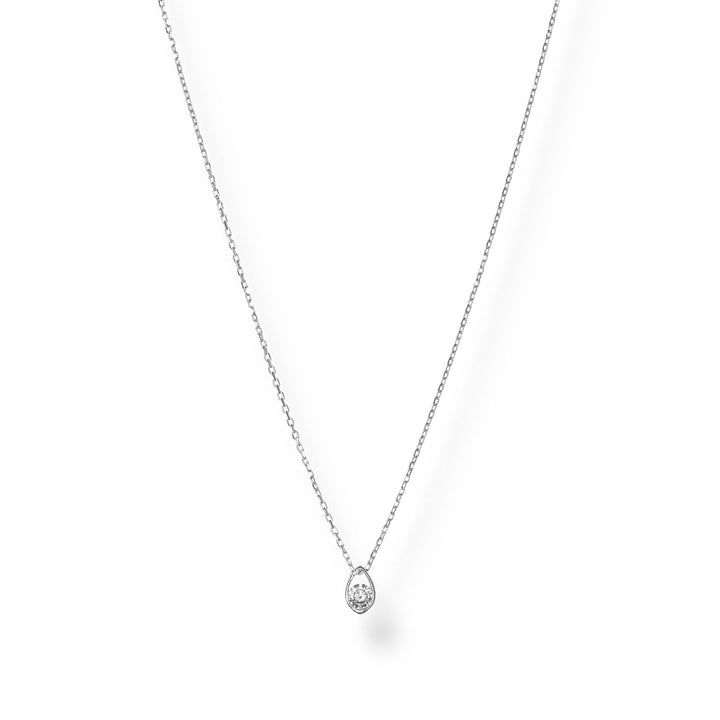 Paril Pear Shape Diamond Pendant Necklace