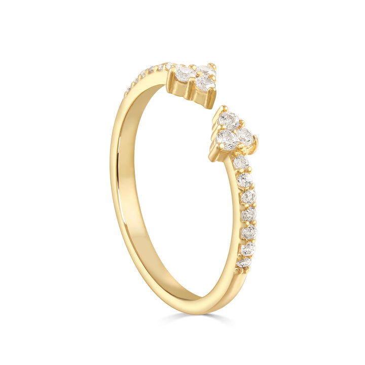 Meltem Pave Arrow Open Ring