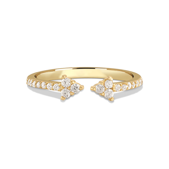 Meltem Pave Arrow Open Ring