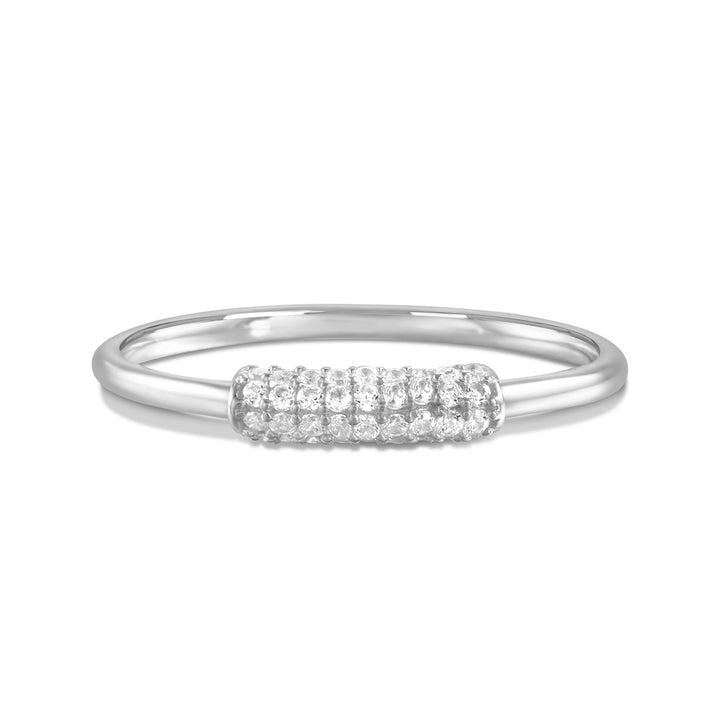 Peren Mini Pave Stripe Ring