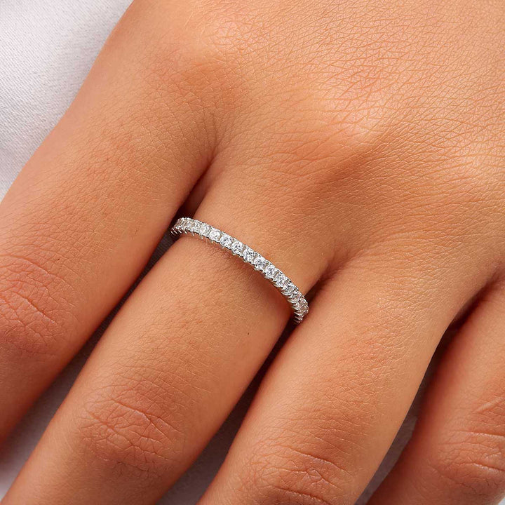 Melda CZ Eternity Band / Wedding Band