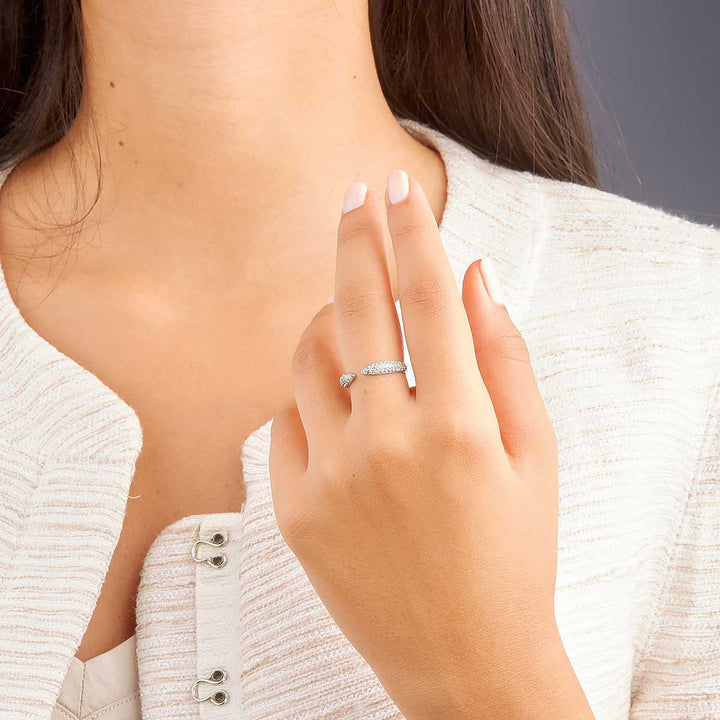 Olca Pave Open Ring