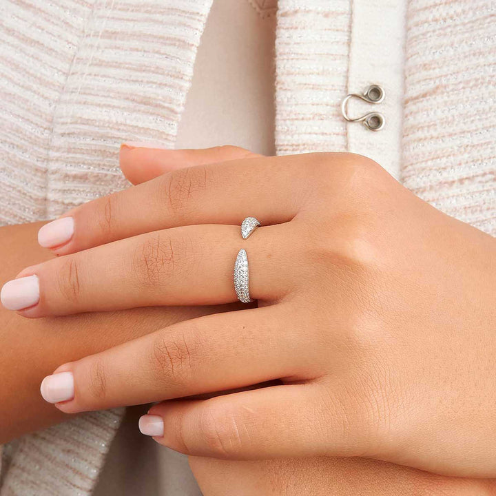 Olca Pave Open Ring