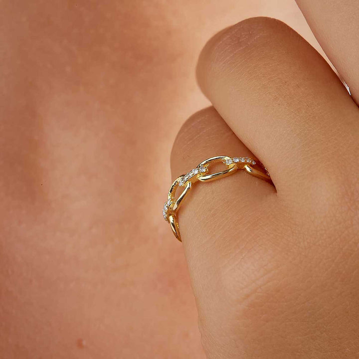 Ella Braided Paperclip Ring