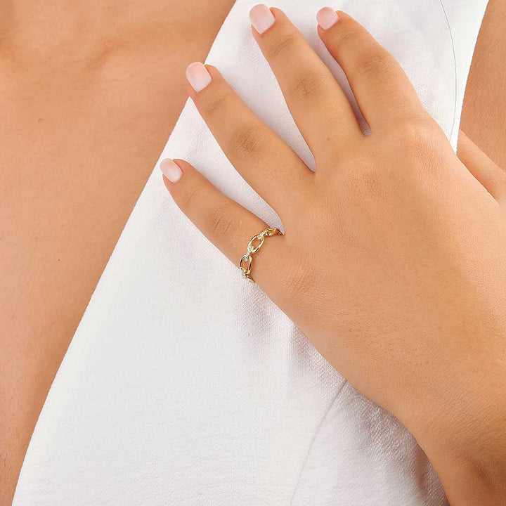 Ella Braided Paperclip Ring