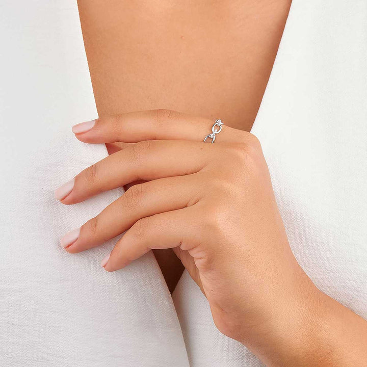 Ella Braided Paperclip Ring