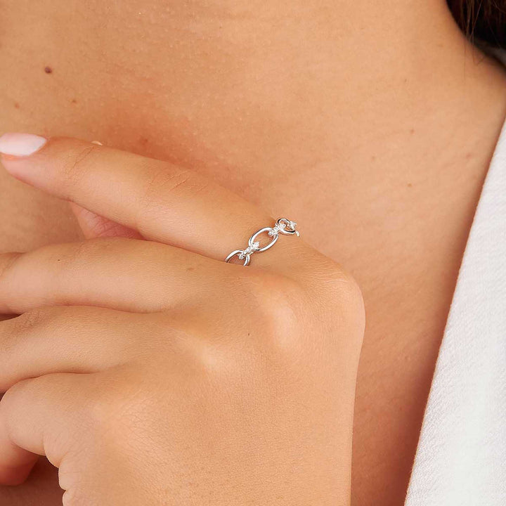 Ella Braided Paperclip Ring